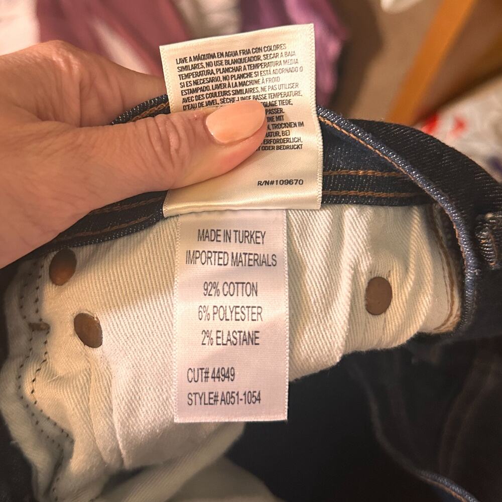 AGOLDE Roxanne Super High Rise Skinny Jeans Dark Wash Sz. 26 - Picture 8 of 8